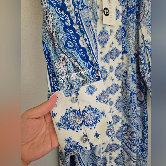 Raishma Maya Blue Cotton Dress - Picture 4 of 9